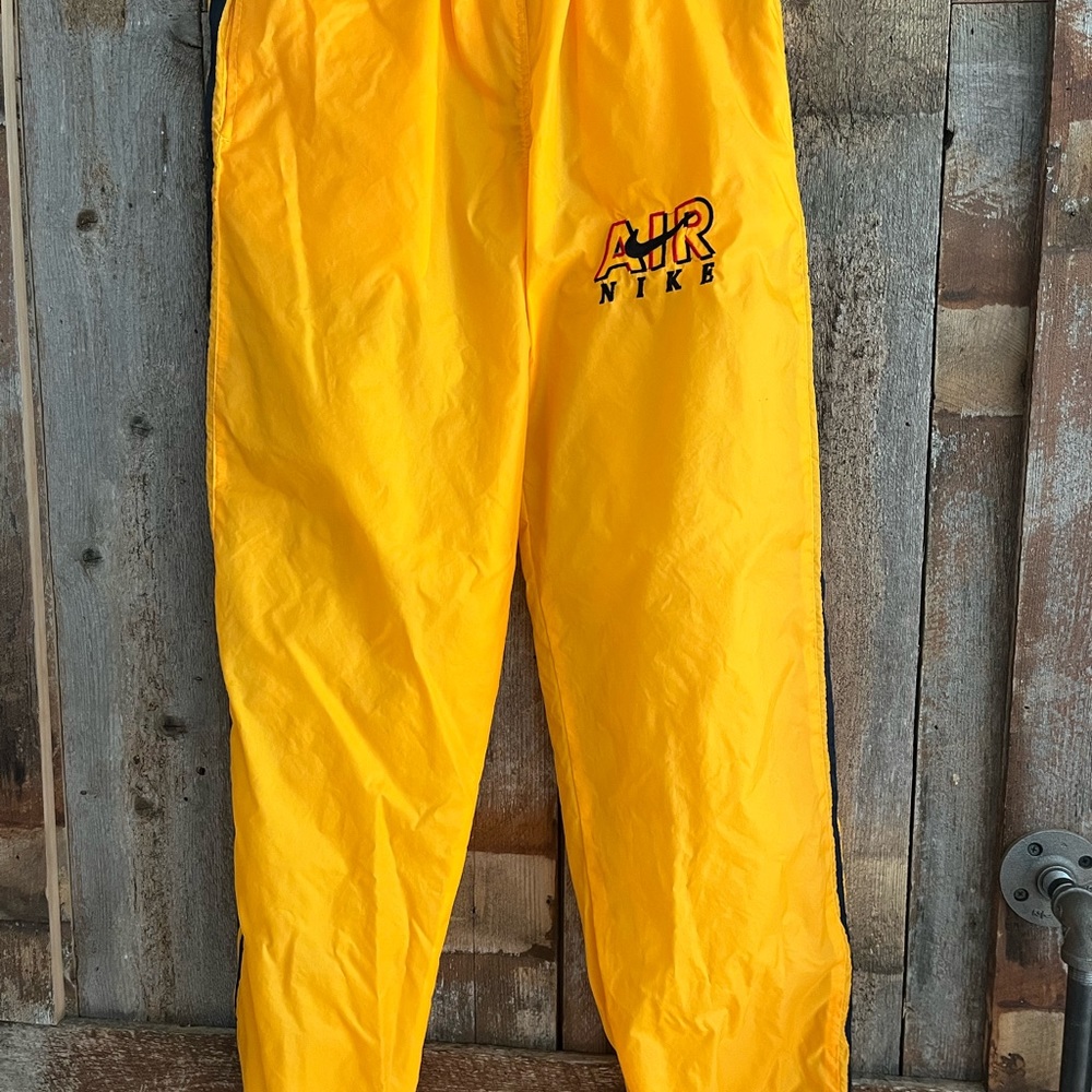 90s Nike Air nylon yellow pants